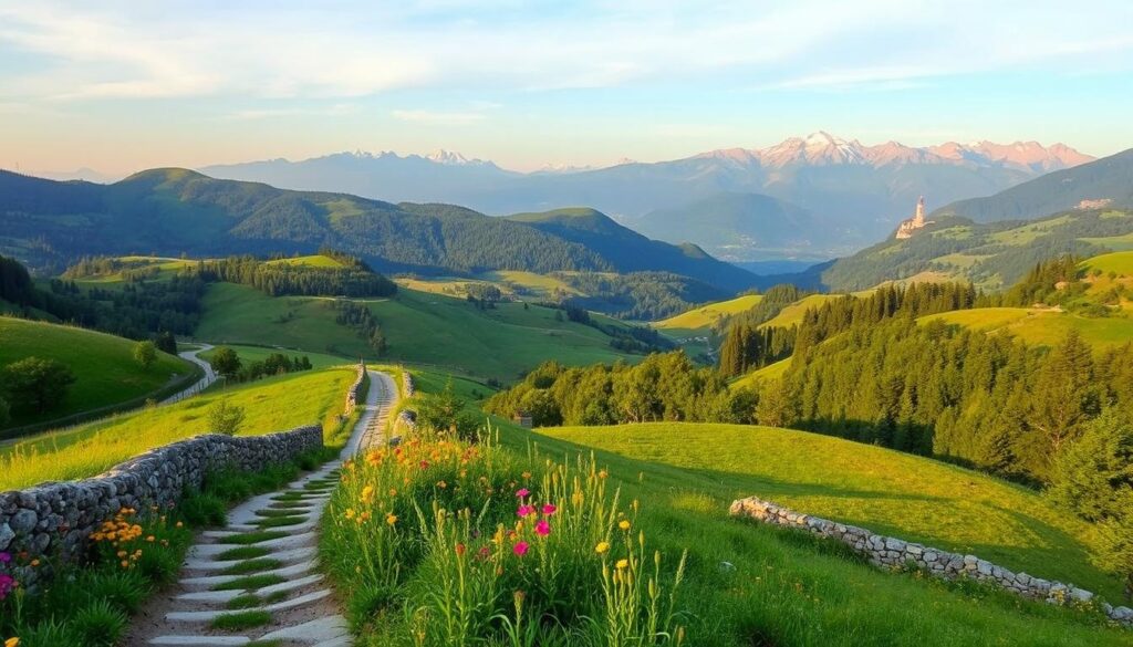 Bergamo Hiking Trails Countryside