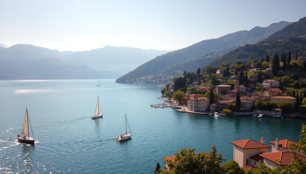 Lake Como Water Sports Landscape