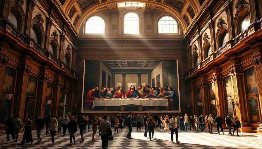 last supper fresco art gallery