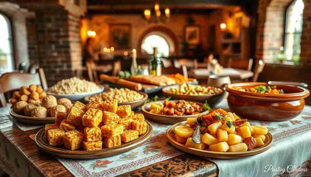 Cremona traditional dishes and nougat